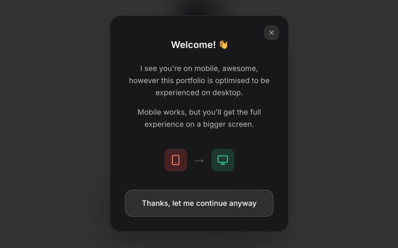 Mobile responsive alert system and optimization improvements
