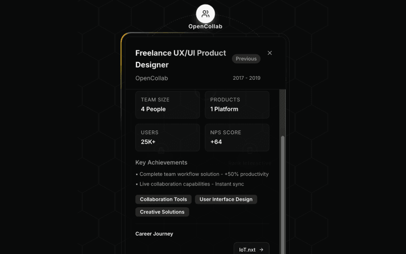 Expanded node with enhanced glow effects and visual enhancements