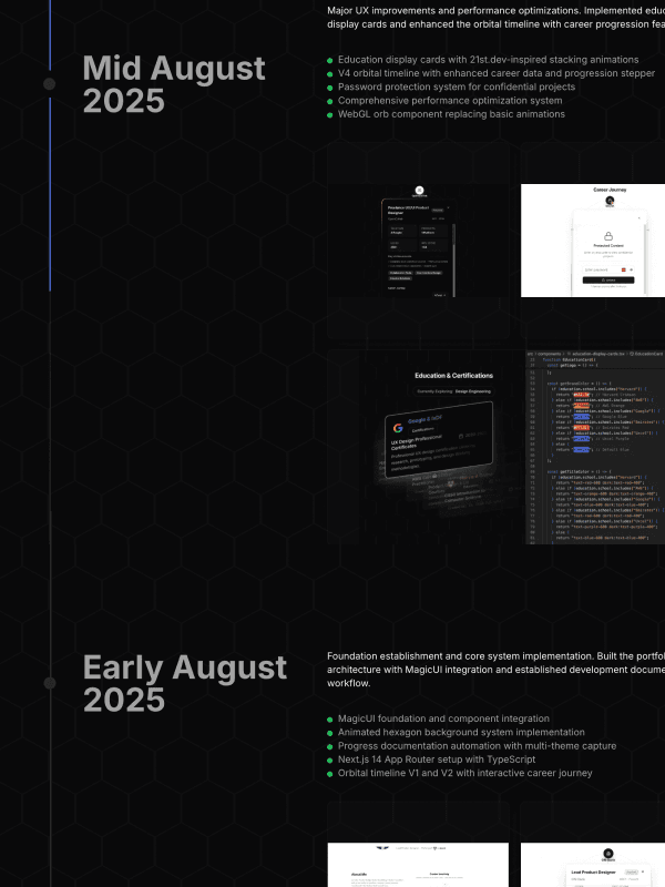 This Portfolio's Development